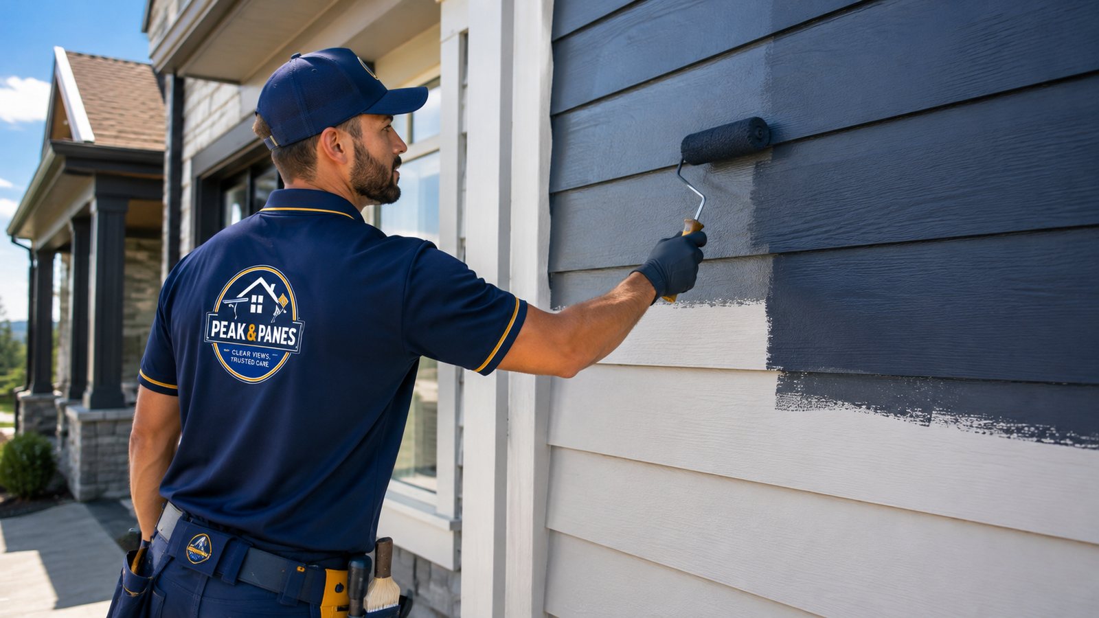 Peak & Panes technician performing painting